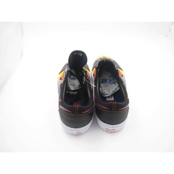 New Vans Old Skool Front Toe Blue/Yellow Flame Classic Skate Shoe Sz 9.5US(Z57) - Picture 5 of 8